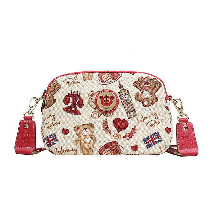 Cake Bear Leatherette Crossbody Bag - H-1171