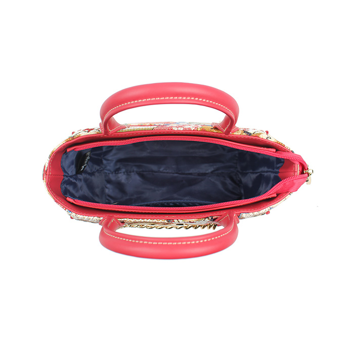 Cake Bear Print Handbag for Women – Fashion Tote with Chain & Shoulder Strap - H-973