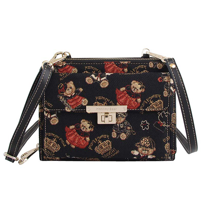 Crown Bear Crossbody Purse -  HW-064
