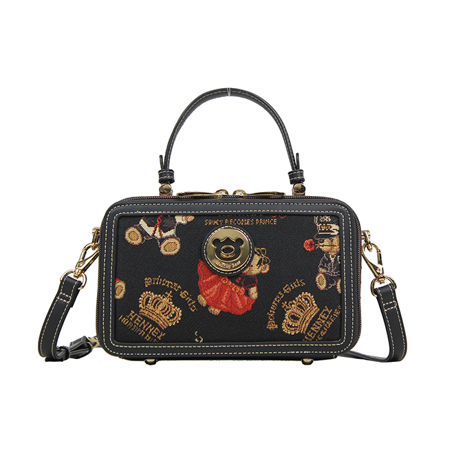 Crown Bear Shoulder Bag/Handbag - H-1217