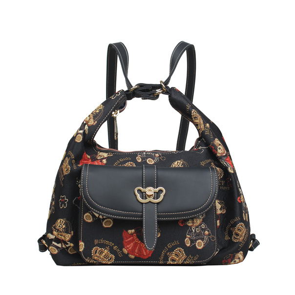 Crown Bear Tapestry Convertible Backpack