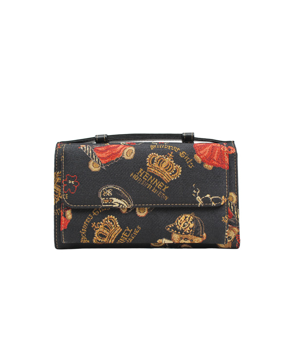 Crown Bear Tapestry Purse Bag