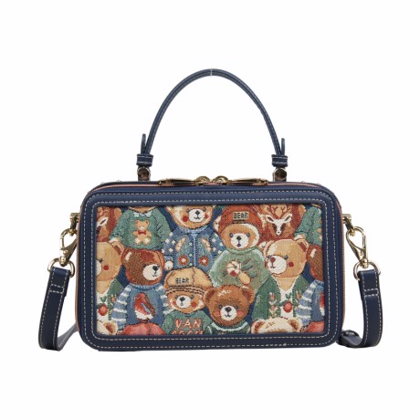 Green Bear Shoulder Bag/Handbag - H-1217