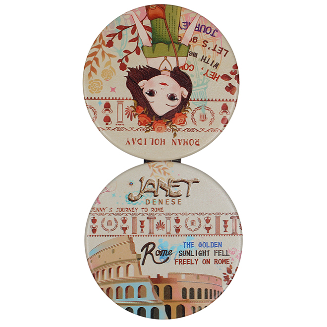 Henney Bear A Tour Of Rome Women’s Compact Mirror JR-001