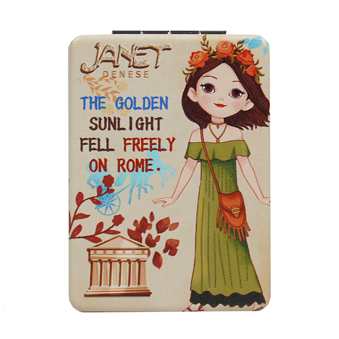 Henney Bear A Tour of Rome Women’s Compact Mirror – Rectangular Edition - JR-003