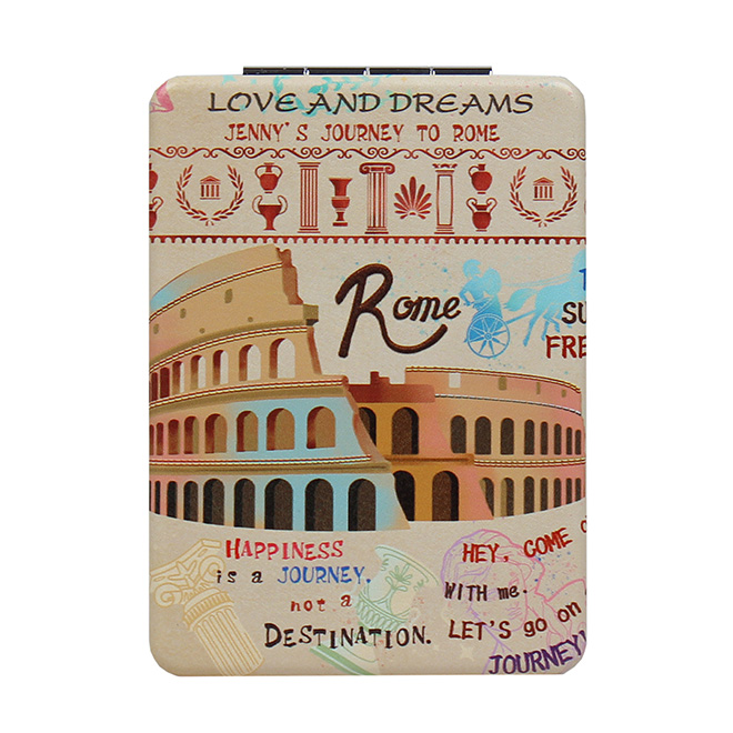 Henney Bear A Tour of Rome Women’s Compact Mirror – Rectangular Edition - JR-003