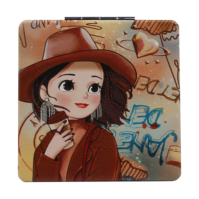 Henney Bear Autumn Sunset Women’s Compact Mirror JR-002