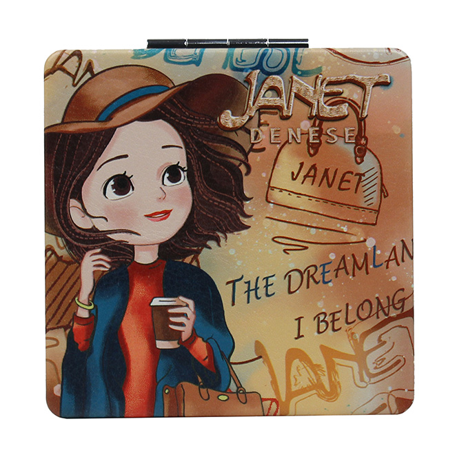 Henney Bear Autumn Sunset Women’s Compact Mirror JR-002