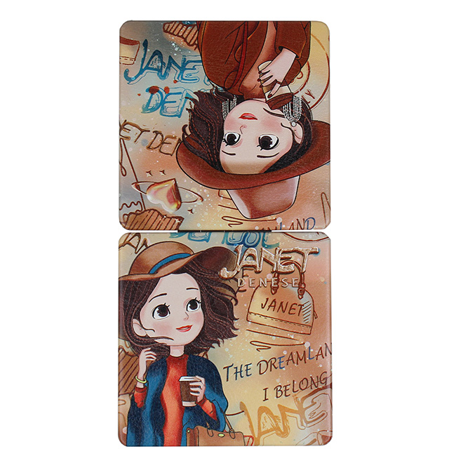 Henney Bear Autumn Sunset Women’s Compact Mirror JR-002