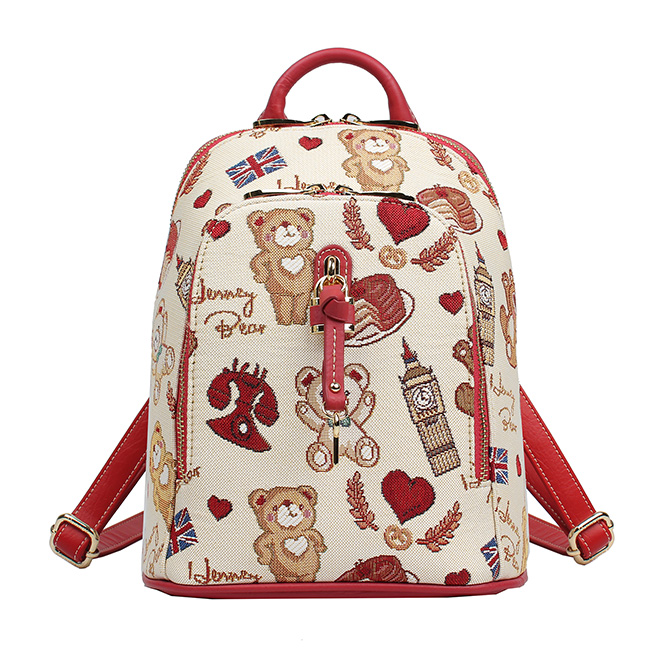 Henney Bear Big Ben Printed Backpack H-118