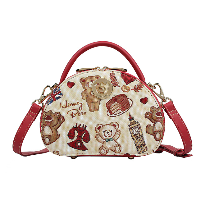 Henney Bear Big Ben Round Handbag H-1126