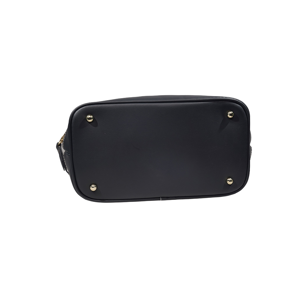 Henney Bear Black & White Wave Tote Bag with Adjustable Strap H-1140