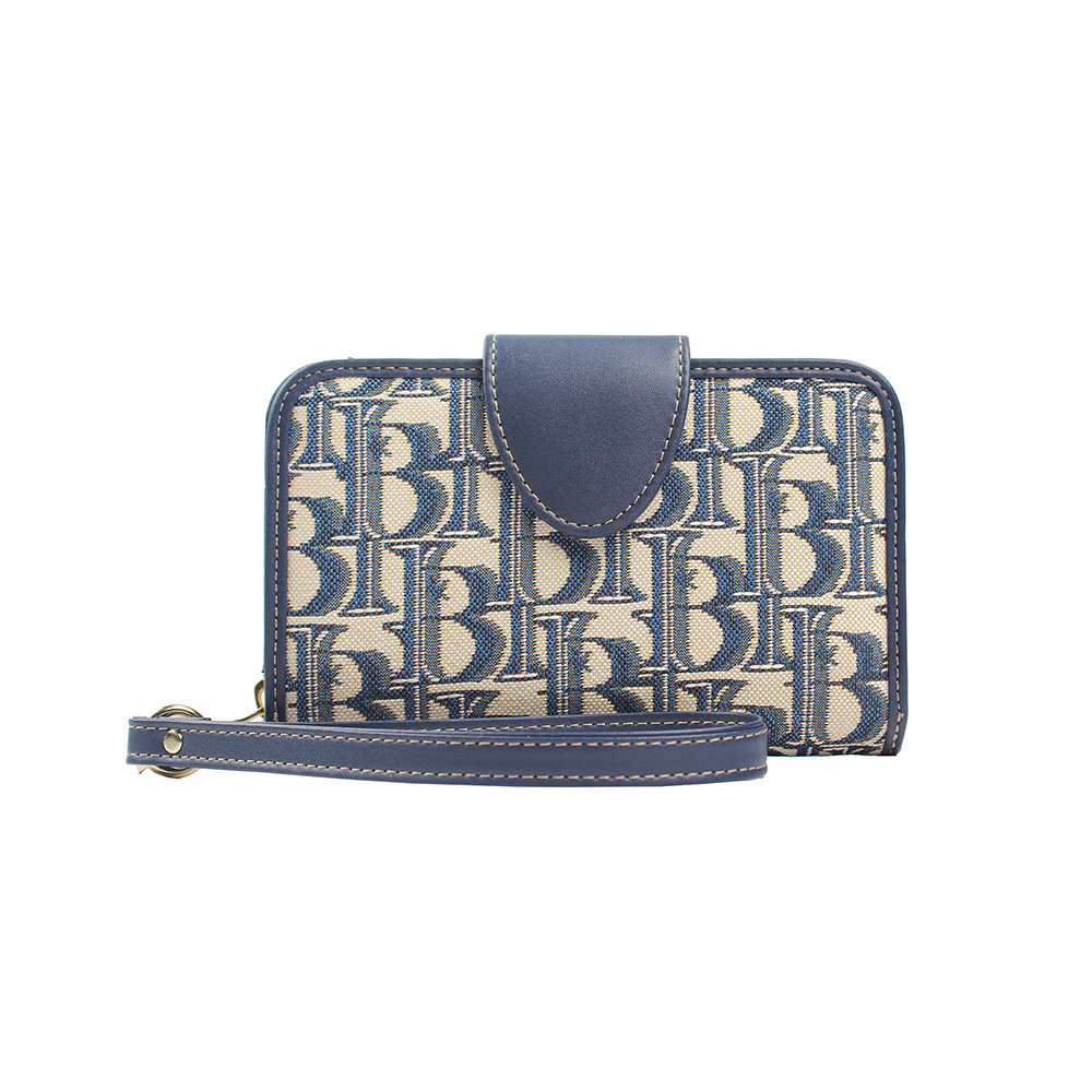 Henney Bear Blue Bear Premium Wristlet Wallet HW-118