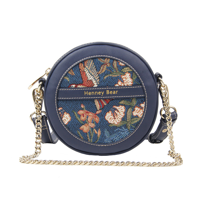 Henney Bear Blue Hamming Bird Cross-body - H-364