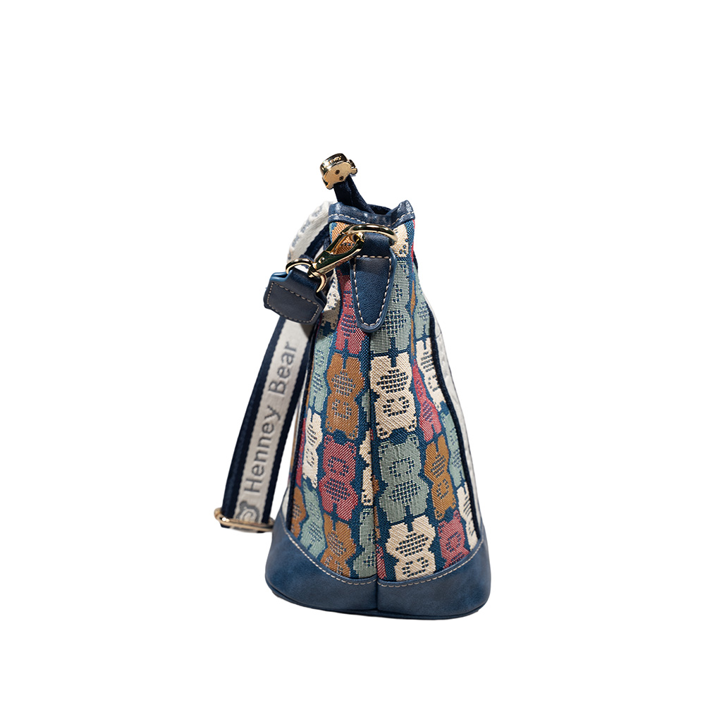 Henney Bear Brick Bear Tote Bag with Adjustable Strap H-1140