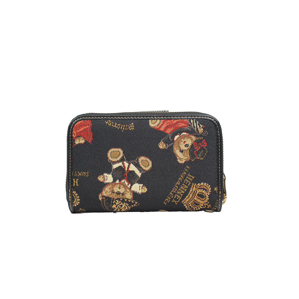 Henney Bear Corwn Bear Premium Wristlet Wallet HW-118