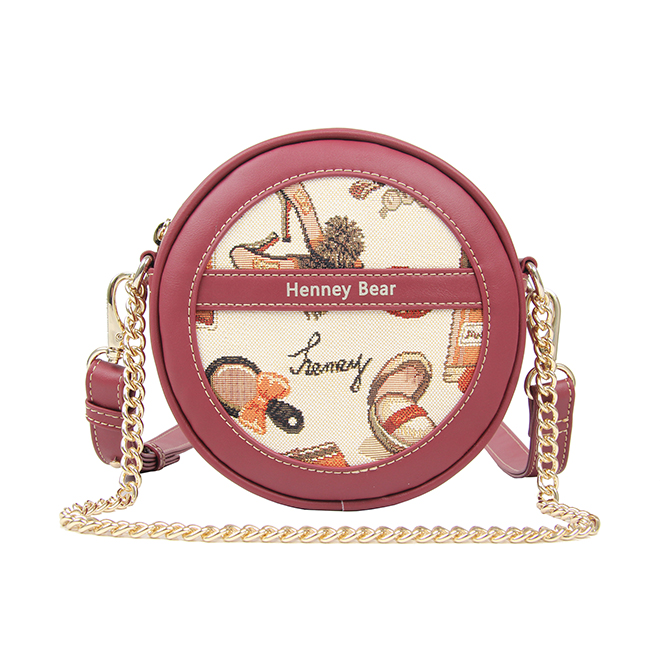 Henney Bear cosmetic Round Crossbody H-364