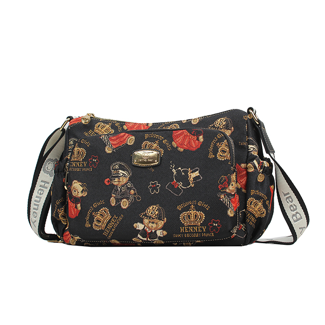 Henney Bear Crown Bear Crossbody Shoulder Bag H-1165