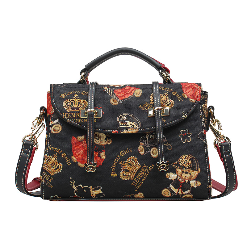 Henney Bear Crown Bear Hand Bag H-260