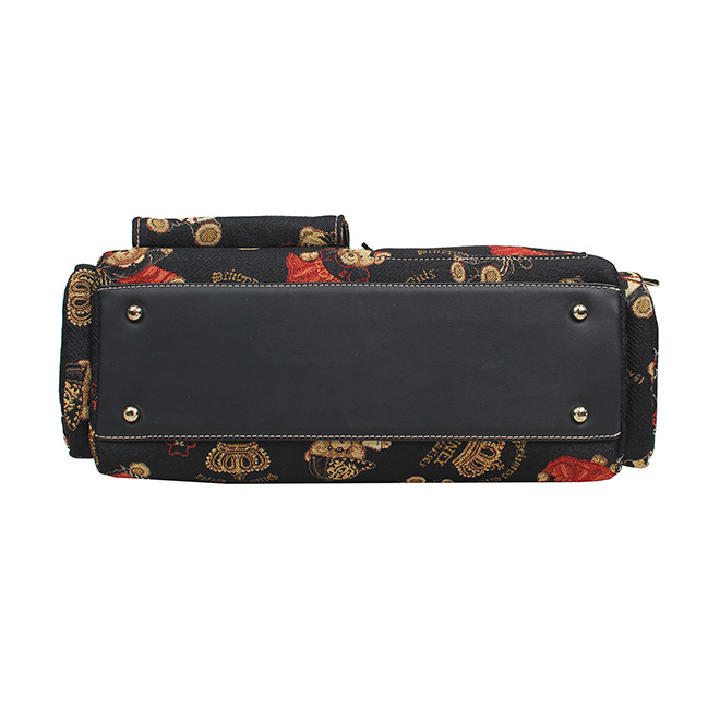 Henney Bear Crown Bear Women’s Tote Bag with Multi-Pocket Design H-1199