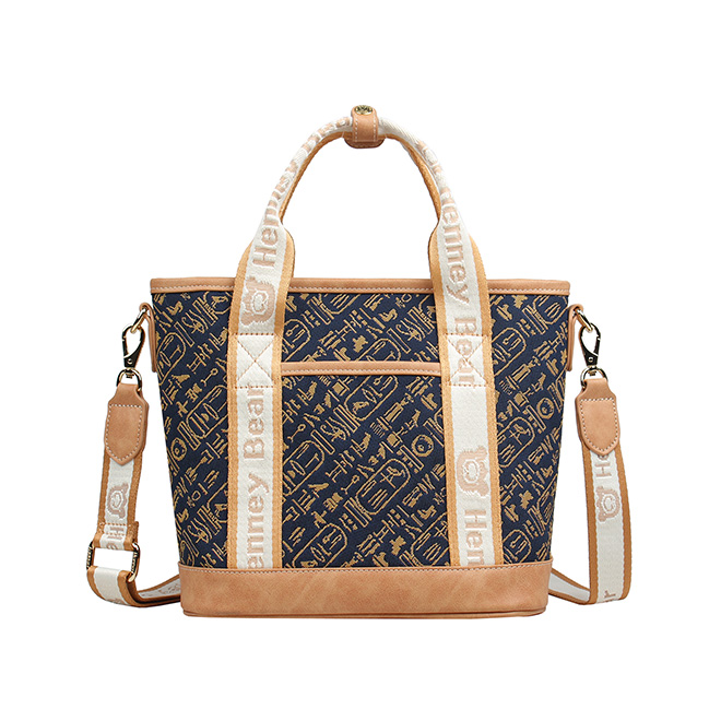 Henney Bear Cuneiform Tote Bag with Adjustable Strap H-1140