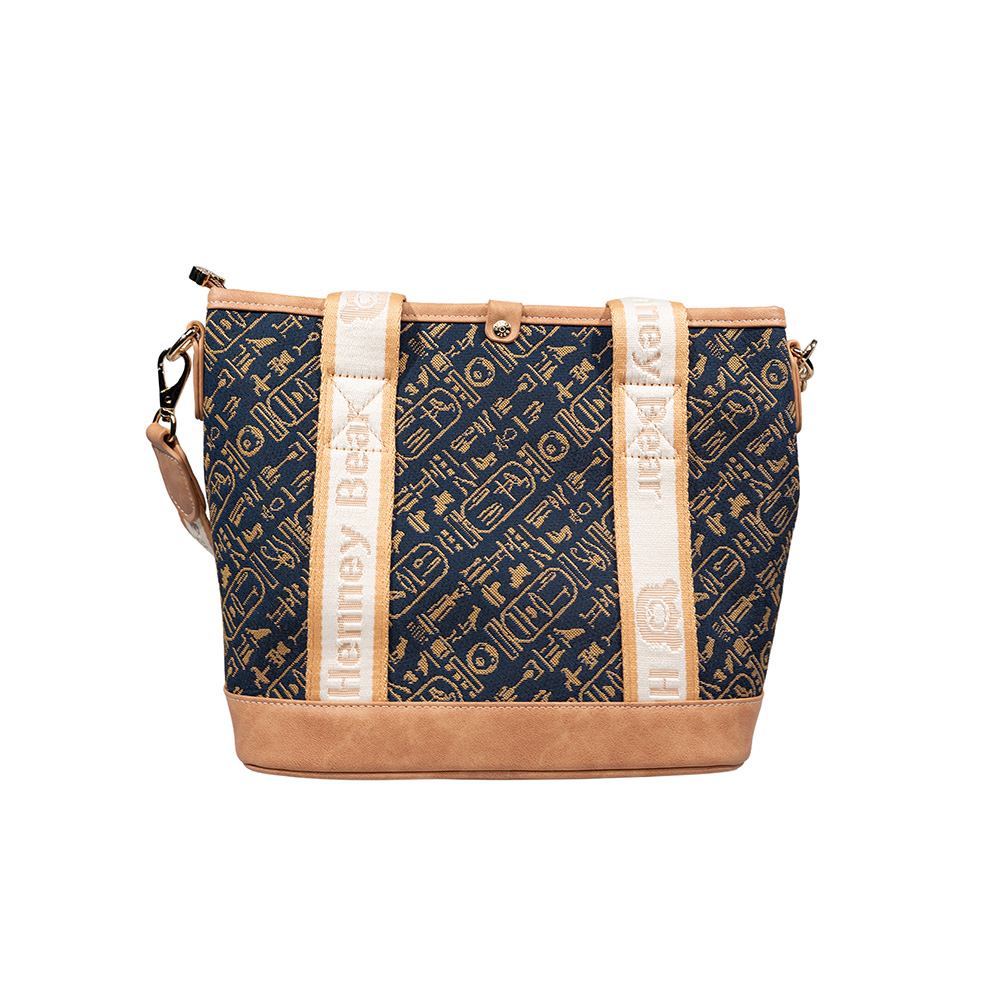 Henney Bear Cuneiform Tote Bag with Adjustable Strap H-1140