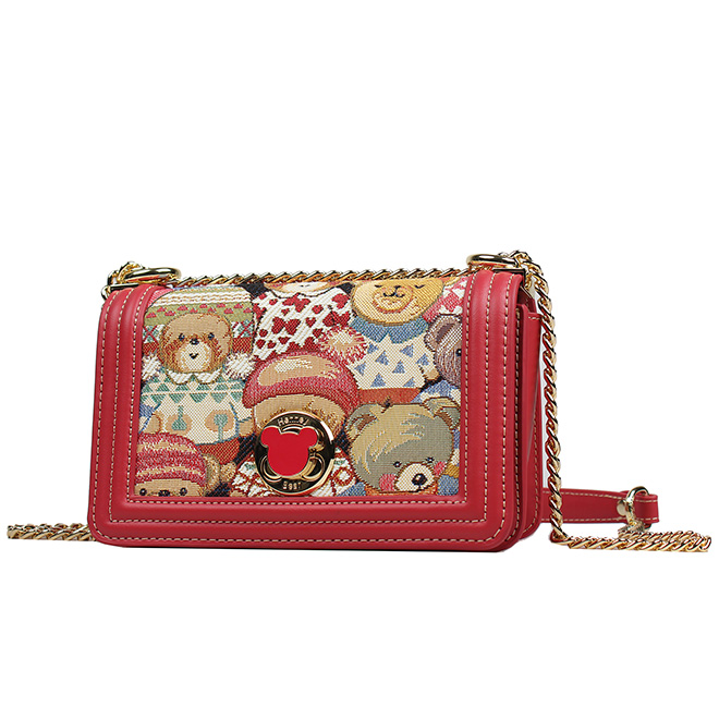 Henney Bear Cute Bear Chain Shoulder Bag H-1149