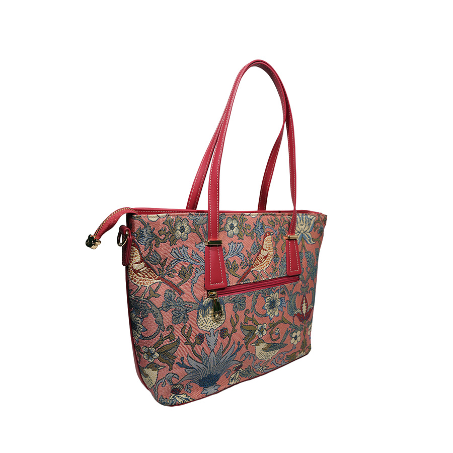 Henney Bear Cute Bear Designer Tote Bag with Zip Closure H-1002