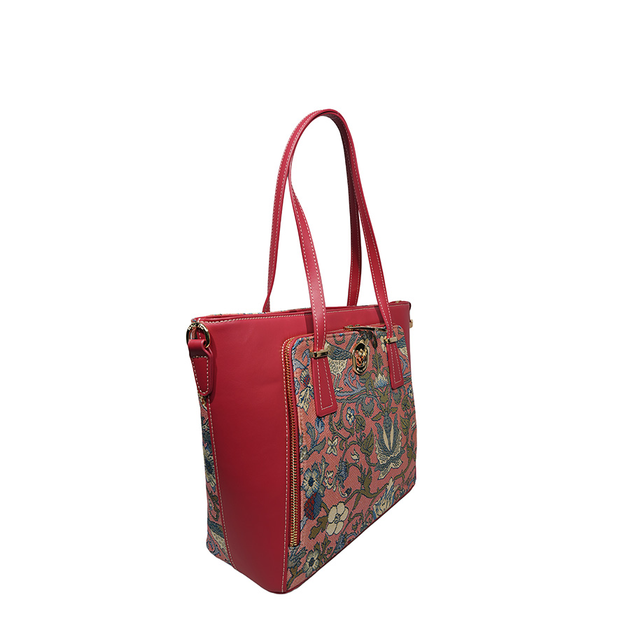 Henney Bear Cute Bear Designer Tote Bag with Zip Closure H-1002