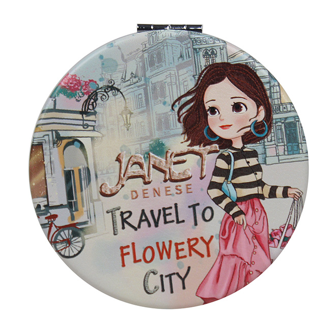 Henney Bear Flower City Women’s Compact Mirror JR-001