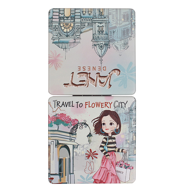 Henney Bear Flower City Women’s Compact Mirror JR-002