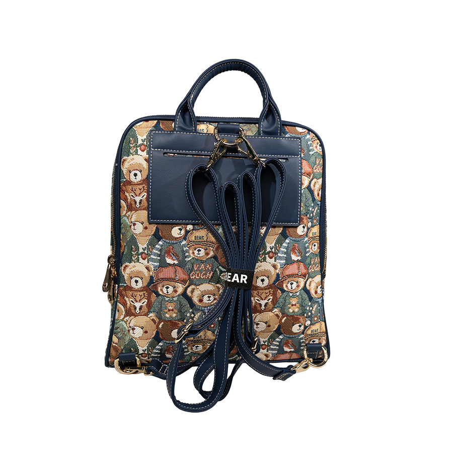 Henney Bear Green Bear Backpack H-143