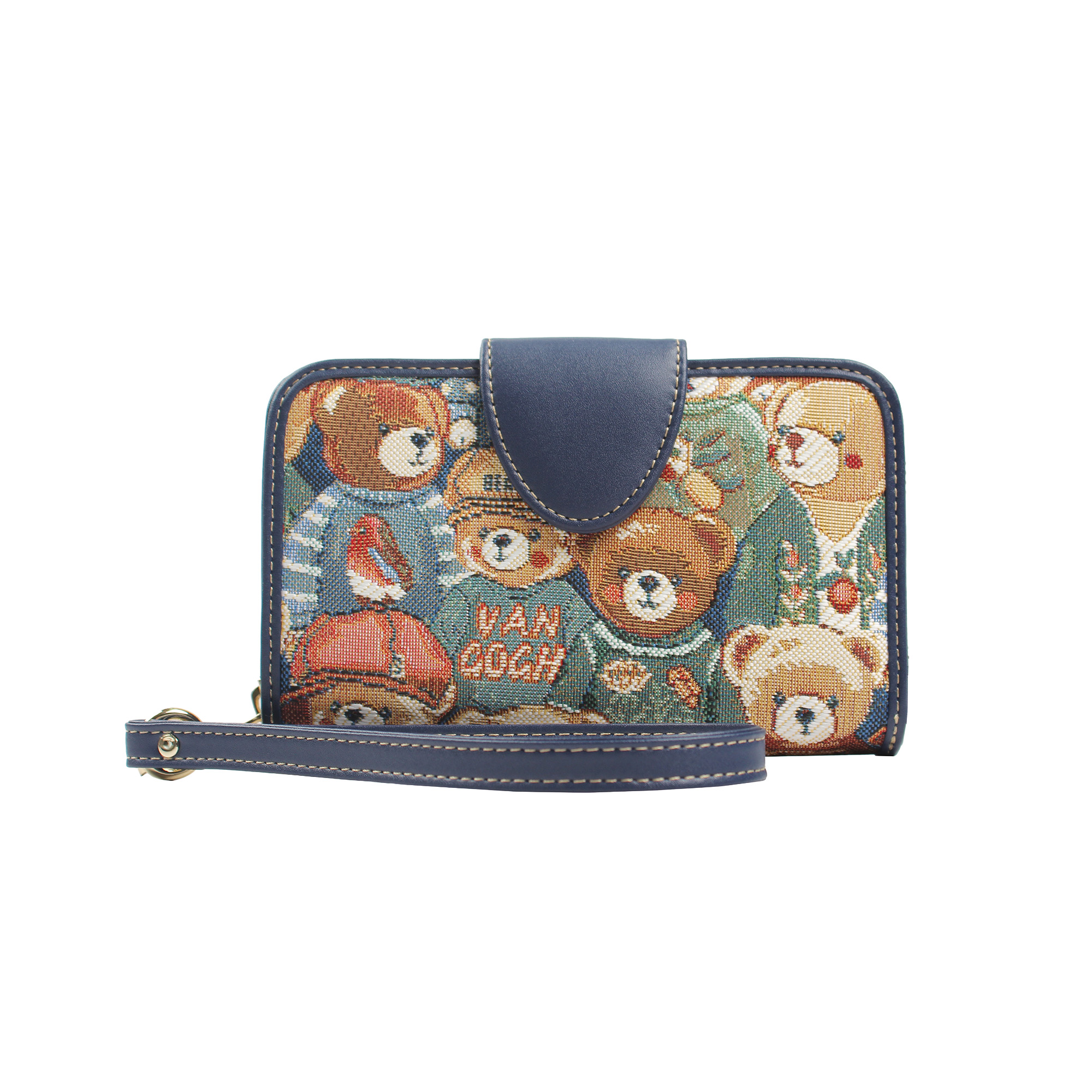 Henney Bear Green Bear Premium Wristlet Wallet HW-118