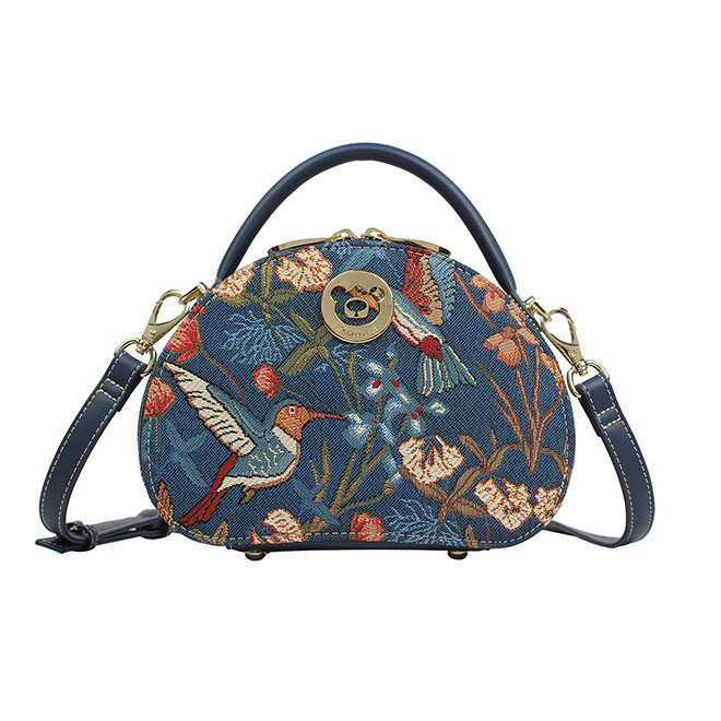 Henney Bear hummingbird Round Handbag H-1126