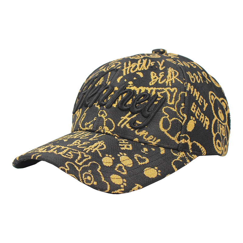 Henney Bear Landon Cuneiform Embroidered Cap HM-001