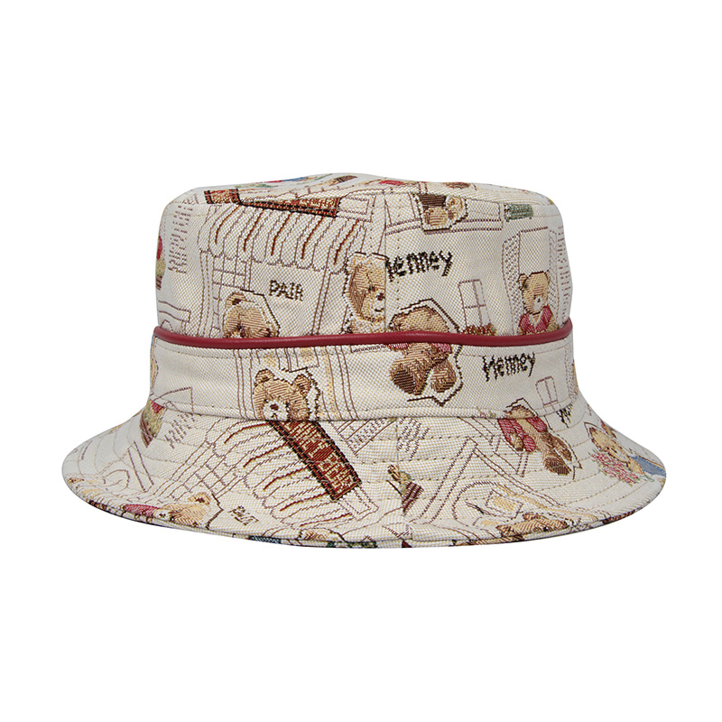 Henney Bear Landon Floral Bucket Hat H-029