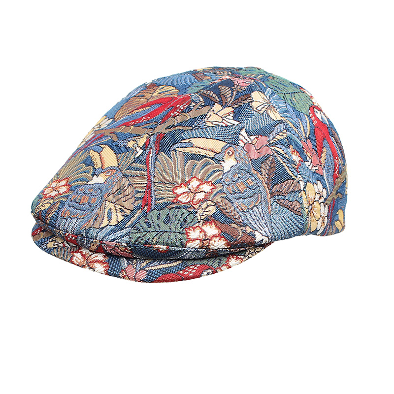 Henney Bear Landon Parrot Song Flat Cap HM-033