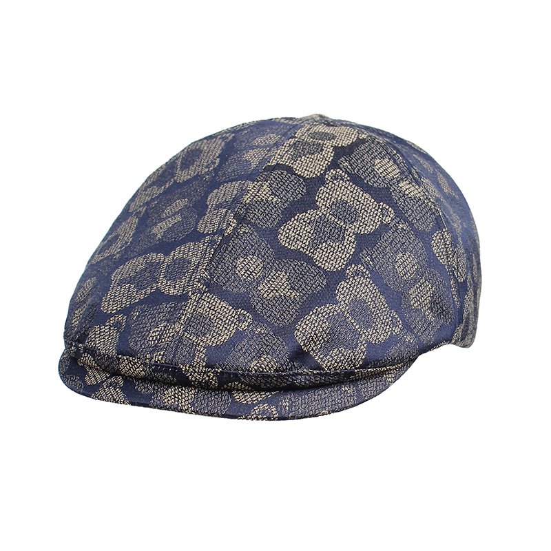 Henney Bear Landon ShadowBear Blue Flat Cap HM-033