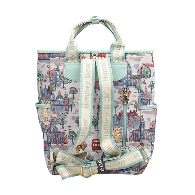 Henney Bear London Bridge Backpack Tote H-1141