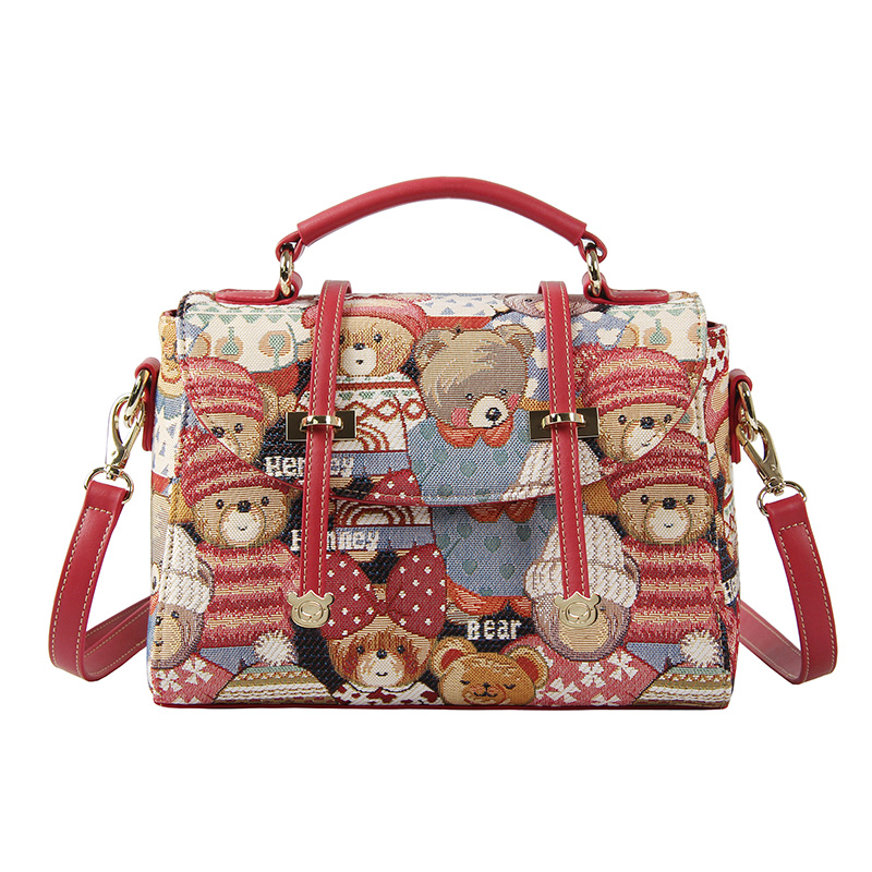 Henney Bear London Cute Bear Top Handle Hand Bag H-260