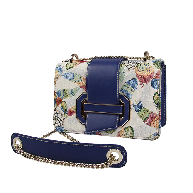 Henney Bear London Feathers Crossbody Bag H-277