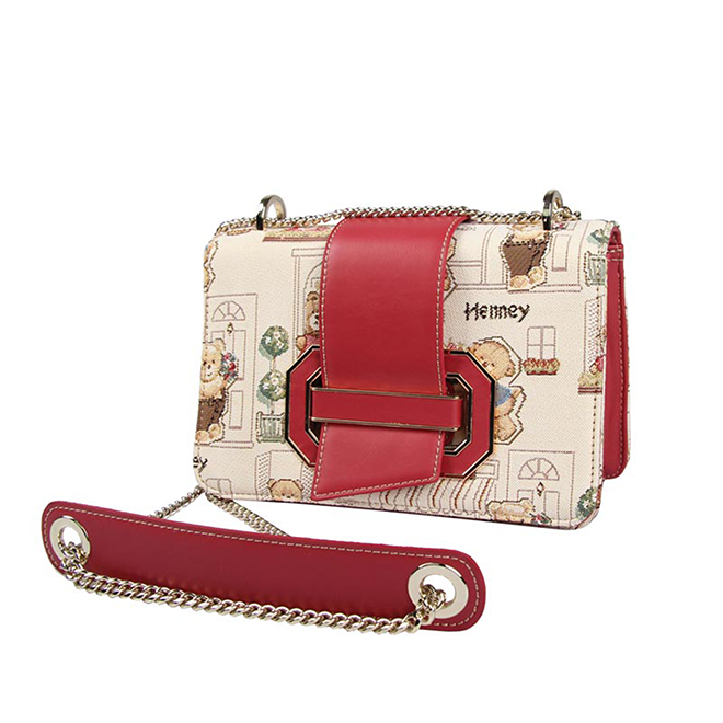 Henney Bear London Floral Crossbody Bag H-277