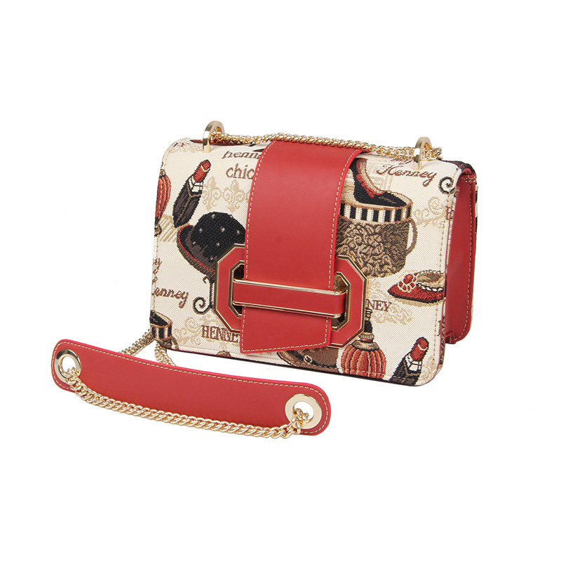 Henney Bear London Shoe And Hat Chain Crossbody Bag H-277