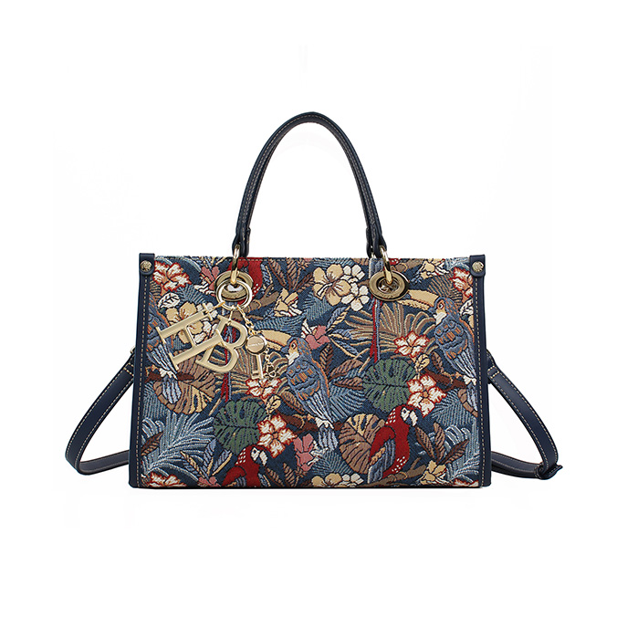 Henney Bear Parrot Song Handbag H-1127