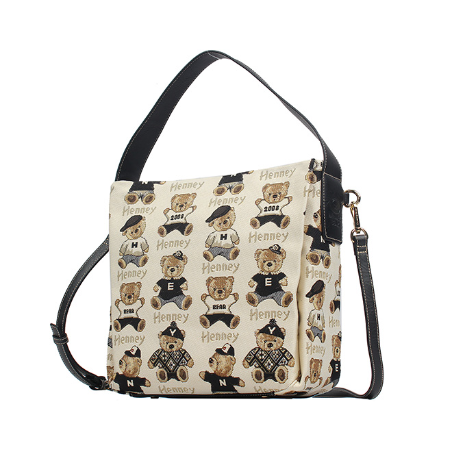 Henney Bear Passward Bear Women's Signature Hand Bag H-1011