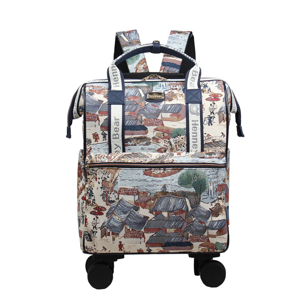 Henney Bear River Sight Tapestry Rolling Backpack