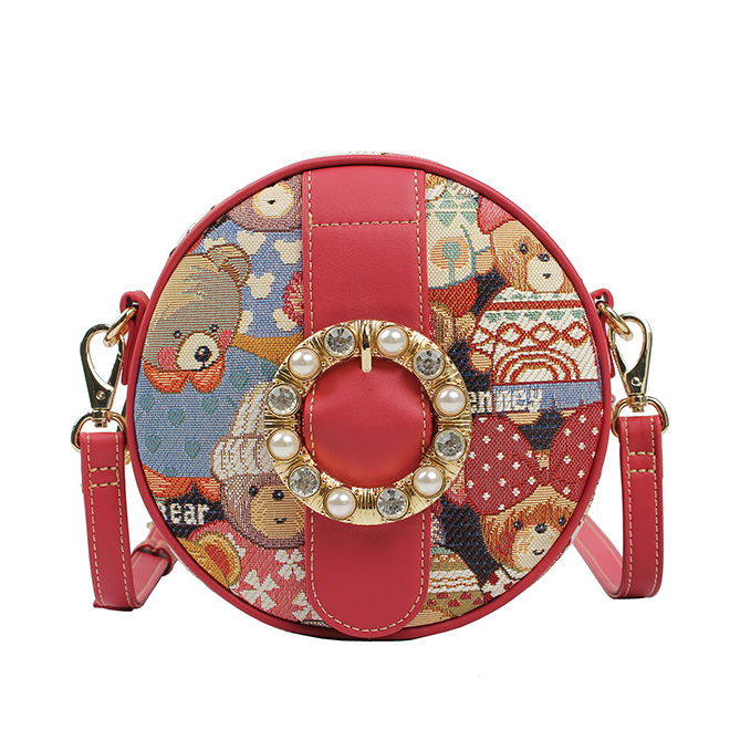 Henney Bear Round Cute Bear Crossbody Bag H-466