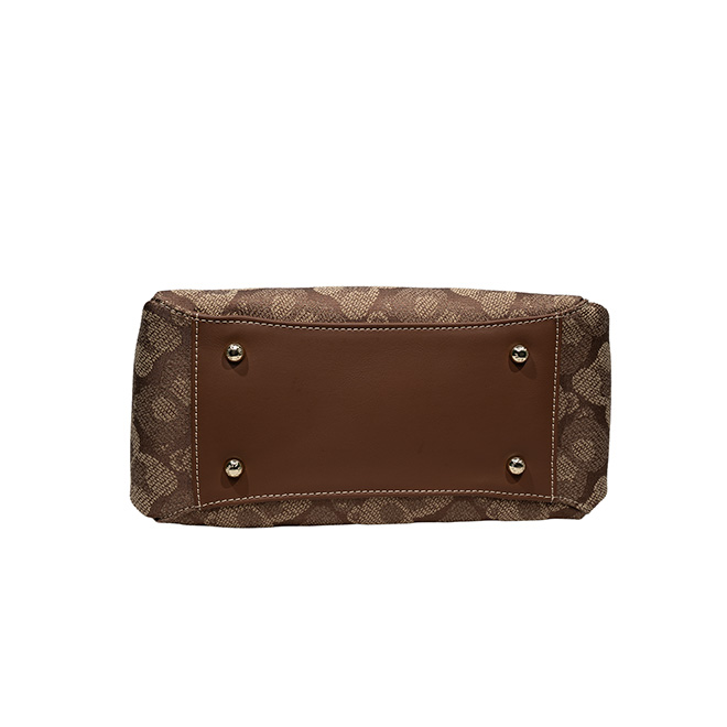 Henney Bear Shadow Bear Brown Women's Signature Hand Bag H-1011