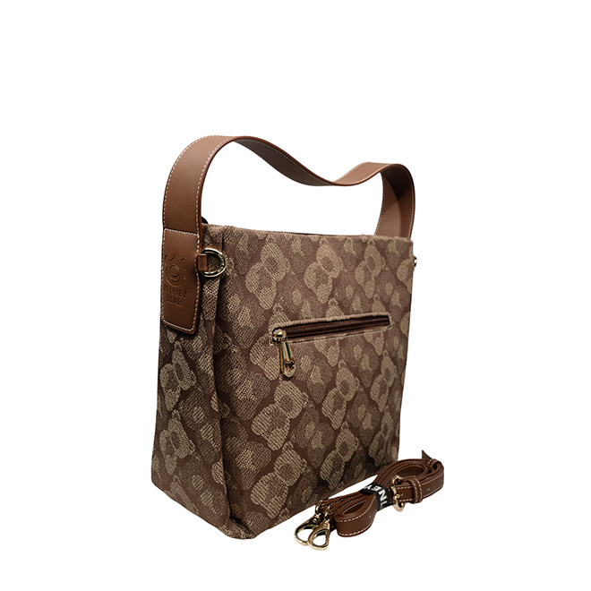 Henney Bear Shadow Bear Brown Women's Signature Hand Bag H-1011