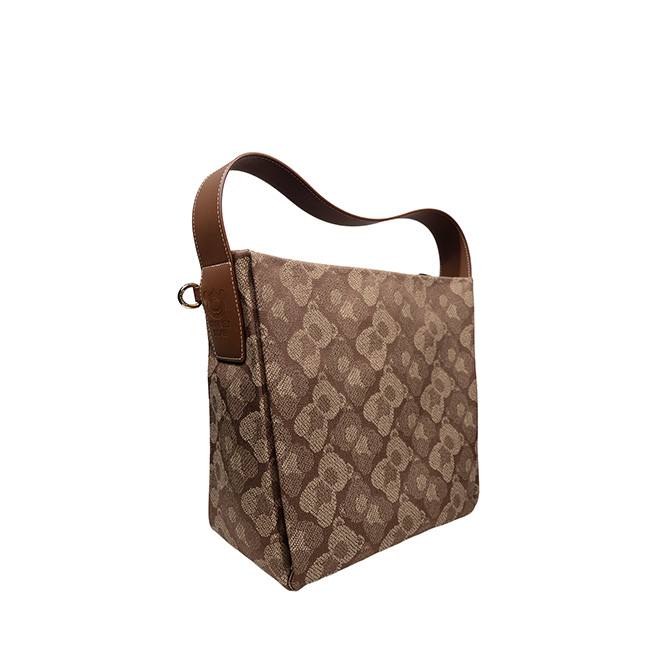Henney Bear Shadow Bear Brown Women's Signature Hand Bag H-1011